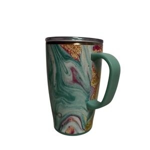 SWIG LIFE Retired Copper Patina Tumbler Mug Handle Lid Travel 18oz